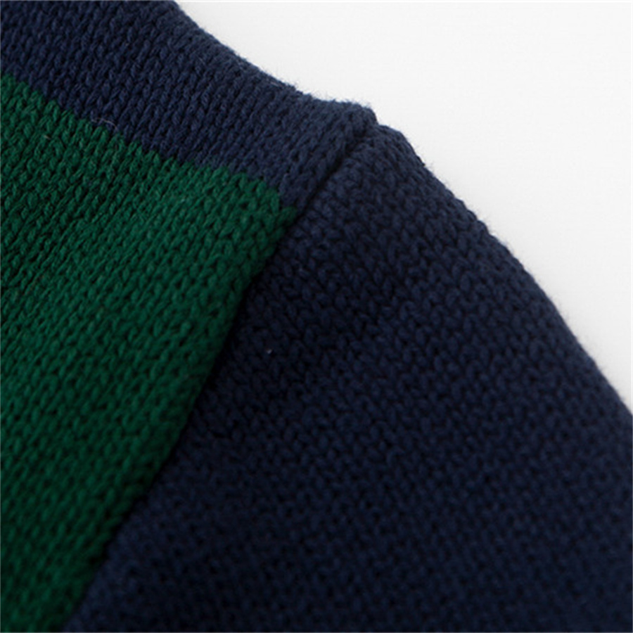 Women's Knits Tees PUWD Vintage Women V Neck Stripe Knitted Cardigan Autumn Fashion Ladies Loose Cotton Sweaters Girls Chic Knitwear Tops 230324
