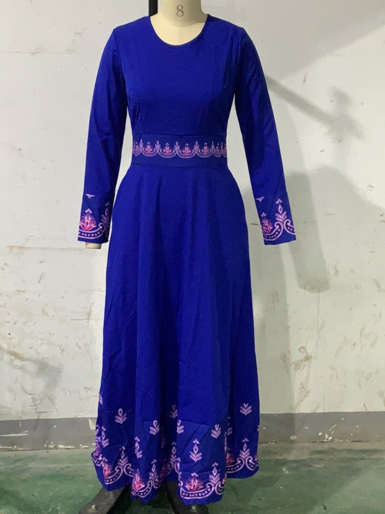 Ethnic Clothing indonesia gown hijab bangladesh plus size dress 5XL dubai blue abaya for women pakistan muslim long islamic clothing 230324