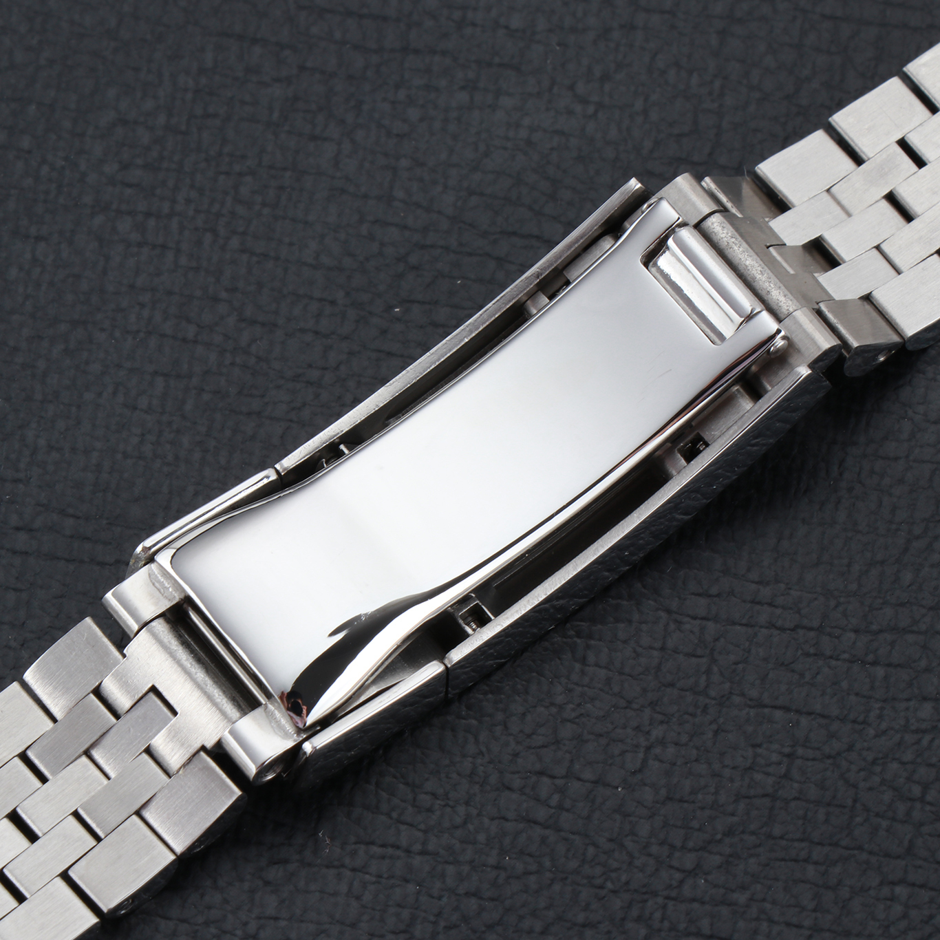 Watch Bands Jubilee Watchband Strap Men's 20mm 316L Stainless Steel Bracelet Silver Glide-Lock Buckle for 40mm Sub Watch Case 230323