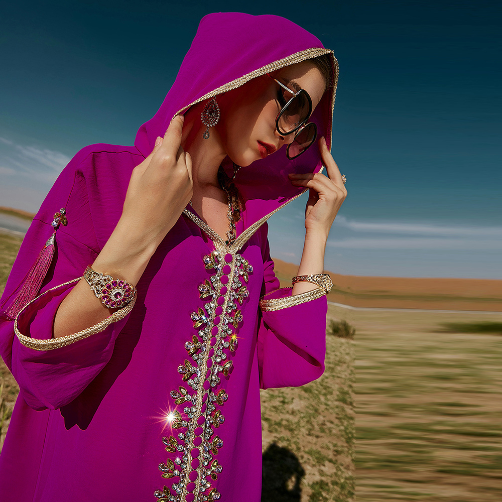 Ethnic Clothing Ramadan Eid Mubarak Kaftan Abaya Dubai Arabic Pakistan Turkey Islam Muslim Dress For Women Caftan Robe Longue Djellaba Femme 230324