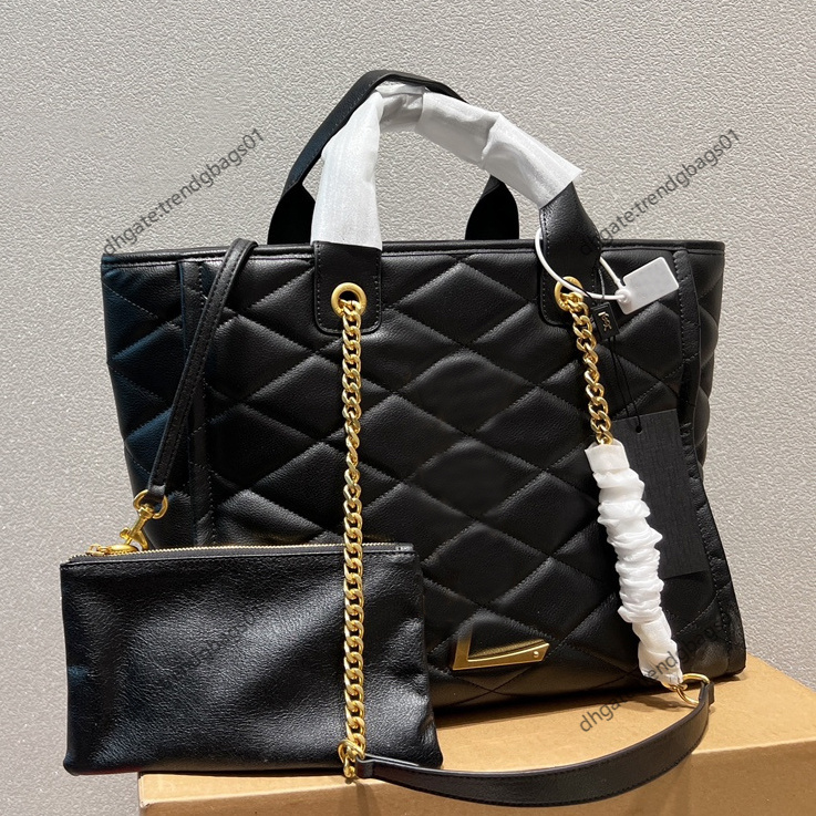 Genuine Leathe luxury the tote bag designer handbags women Composite shoulder belt bag clutch purse shopping fashion luxurys handbag Diamond Lattice totes bags