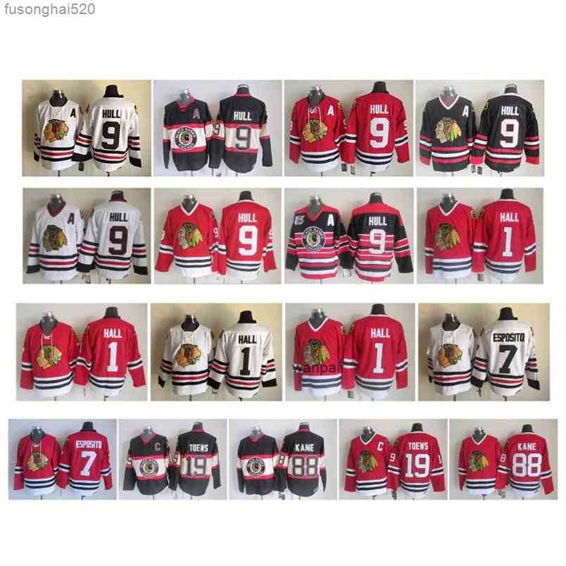 95 Vintage Chicago Blackhawks Jersey 1 Glenn Hall 7 Phil Esposito 9 Bobby Hull 19 Jonathan Toews 88 Patrick Kane Red White Black Retro, As pic
95 Vintage Chicago Blackhawks Jersey 1 Glenn Hall 7 Phil Esposito 9 Bobby Hull 19 Jonathan Toews 88 Patrick Kane Red White Black Retro, As pic