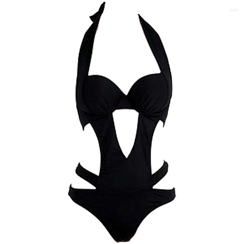 Womens Swimwear One-piece Swimsuit Female Sexy Slim Tassel Bikini Steel Bracket Gathers Fast-drying High-elasticity Spring