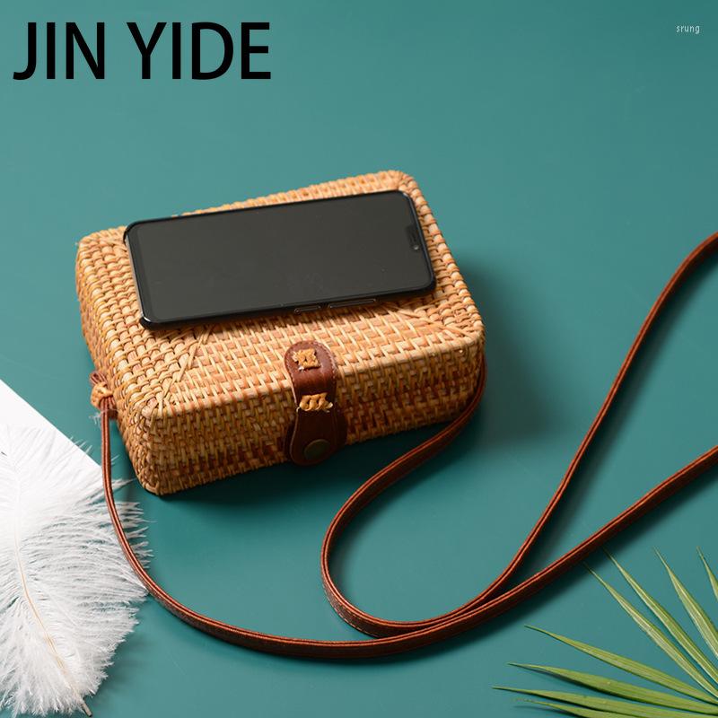 Evening Bags Square Round Mulit Style Straw Bag Handbags Women Summer Rattan Handmade Woven Beach Circle Bohemia Handbag Fashion