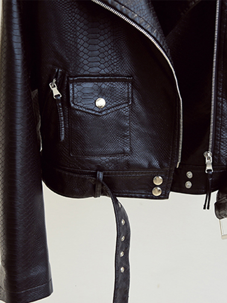Women's Jackets SEDUTMO Winter Faux Leather Jacket Women Short Punk Coat Autumn Moto Biker Zipper Casual Slim Outerwear ED1906 230324