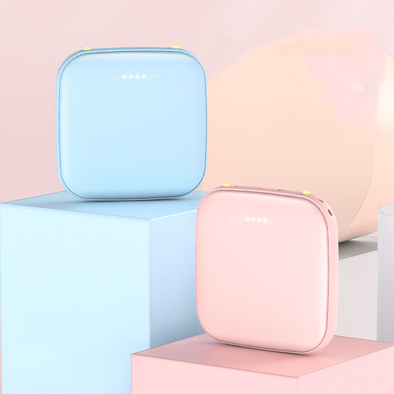 10000mAh Mini Power Bank For iPhone Xiaomi Huawei Samsung LED Powerbank 2 USB Portable Charger External Battery Pack Power Bank