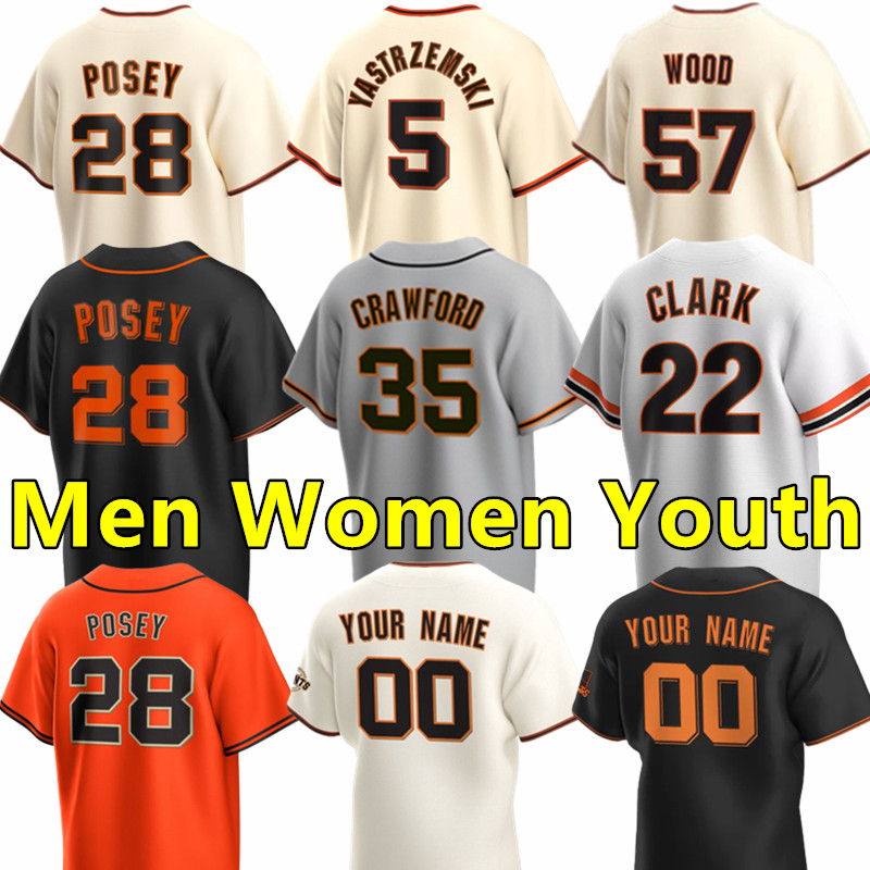 Men Women Youth baseball jerseys 35 Brandon Crawford 5 Mike Yastrzemski 23 Joc Pederson 17 Mitch Haniger 8 Michael Conforto 62 Logan Webb 57 Alex Wood Alex Cobb jersey, Women's color 4
Men Women Youth baseball jerseys 35 Brandon Crawford 5 Mike Yastrzemski 23 Joc Pederson 17 Mitch Haniger 8 Michael Conforto 62 Logan Webb 57 Alex Wood Alex Cobb jersey, Women's color 4