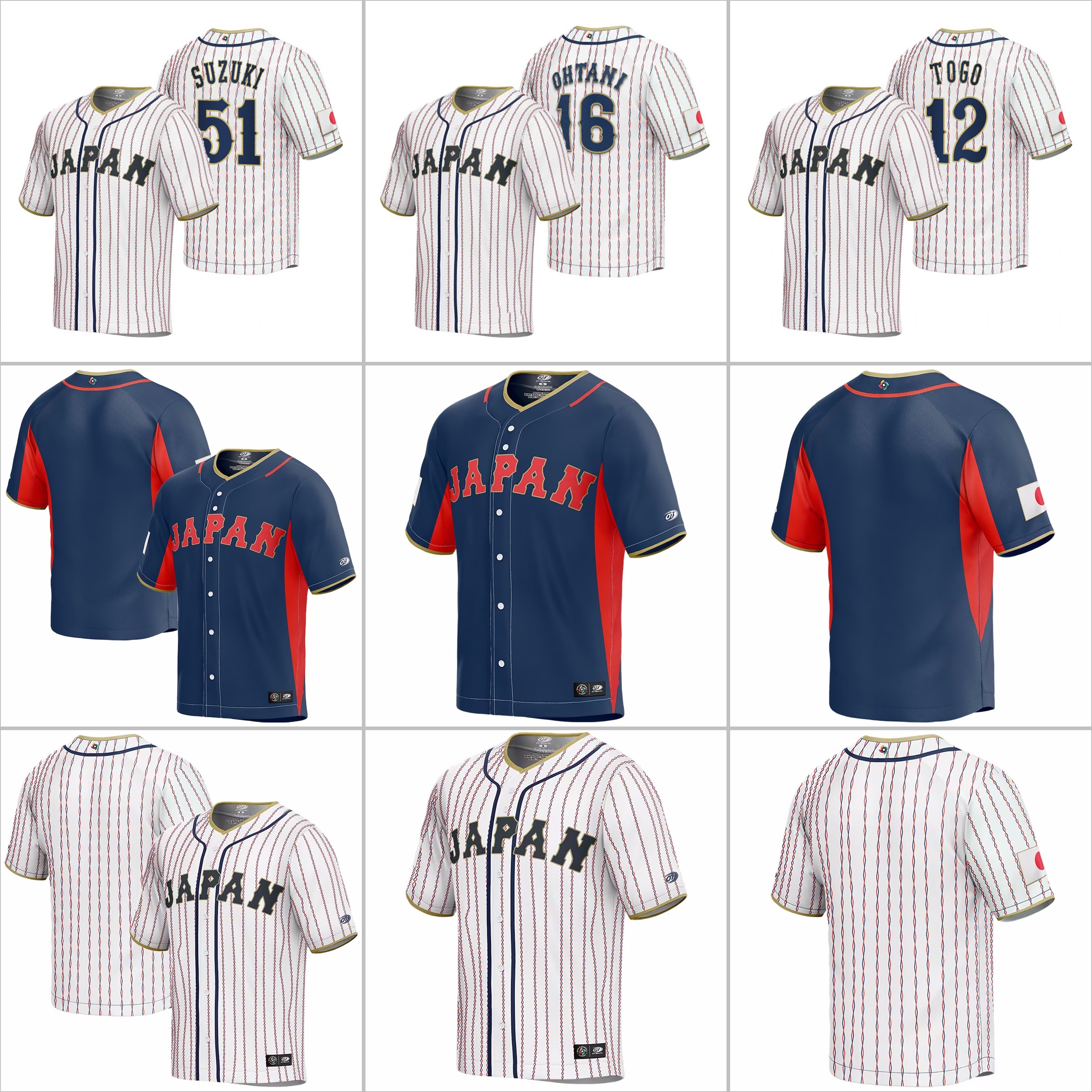 CUSTOM 16 Shohei Ohtani Team Japan Jersey 2023 WBC Baseball Jerseys Classic Yu Darvish Seiya Suzuki Roki Sasaki oshinobu Yamamoto Shot, White youth s-xl
CUSTOM 16 Shohei Ohtani Team Japan Jersey 2023 WBC Baseball Jerseys Classic Yu Darvish Seiya Suzuki Roki Sasaki oshinobu Yamamoto Shot, White youth s-xl