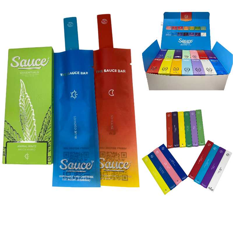 Sauce Disposable E cigarettes 280mAh Rechargeable Battery 1ml Empty Vape Pen Gift box packing
Sauce Disposable E cigarettes 280mAh Rechargeable Battery 1ml Empty Vape Pen Gift box packing
