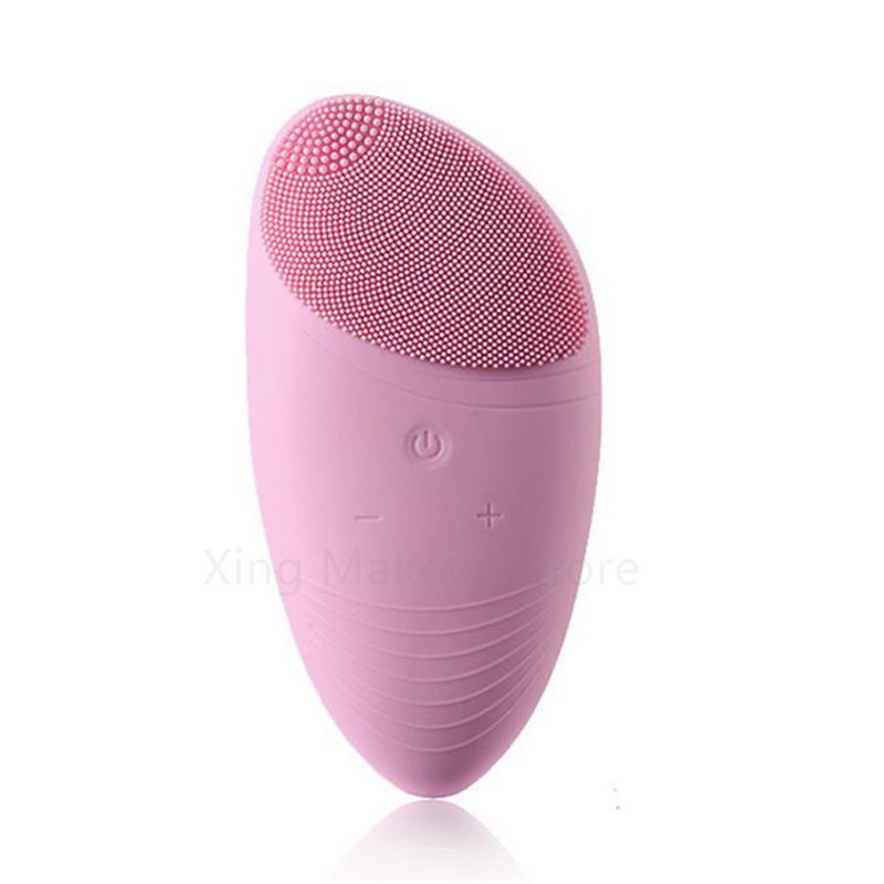 Cleaning Tools Accessories Portable Silicone Electric Cleansing Brush Sonic Vibration Face Cleaner Massage Brush Skin Care Tool USB Rechargeable 40# 2