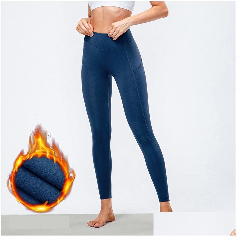 Yoga Outfit Ll Suit Plush Align Leggings Fleece High Waisted With Side Pocket Mtiple For Running Cyclin Autumn And Winter Drop Deliv Dhgks, Burgundy
Yoga Outfit Ll Suit Plush Align Leggings Fleece High Waisted With Side Pocket Mtiple For Running Cyclin Autumn And Winter Drop Deliv Dhgks, Burgundy