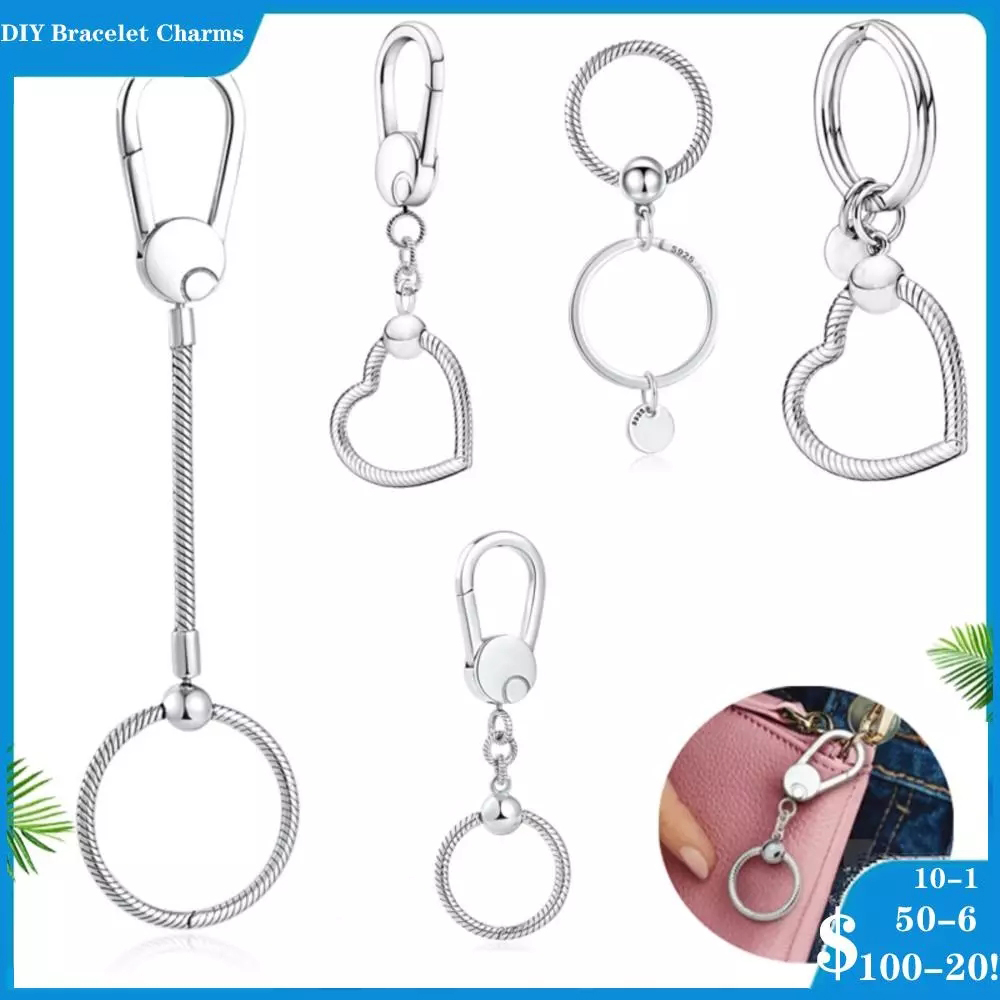 925 siver beads charms for pandora charm bracelets designer for women USA style Silver Color Charms snake bone openable Heart Clip keychain
925 siver beads charms for pandora charm bracelets designer for women USA style Silver Color Charms snake bone openable Heart Clip keychain