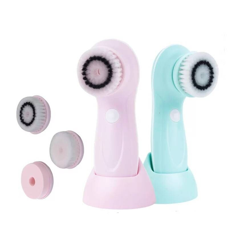 Cleaning Tools Accessories Face Cleansing Brush Silicone Brush Electric Wash Face Machine Deep Cleaning Pore Skin Care Face Massage Brush 230324