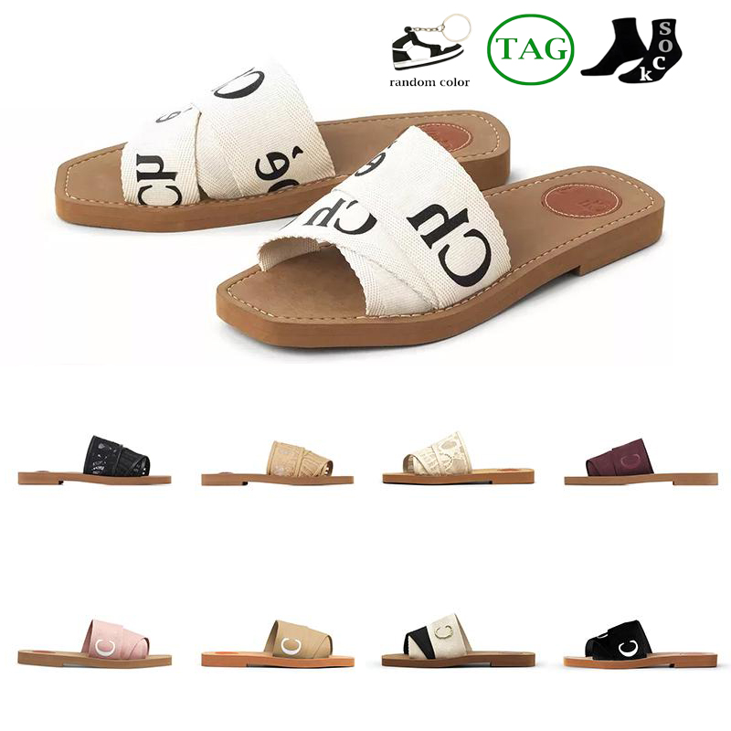 2023 Slippers Designer Women Woody Flat Mules Sandals Slides Sail Canvas White Black Women Outdoor Beach Slipper shoes
2023 Slippers Designer Women Woody Flat Mules Sandals Slides Sail Canvas White Black Women Outdoor Beach Slipper shoes