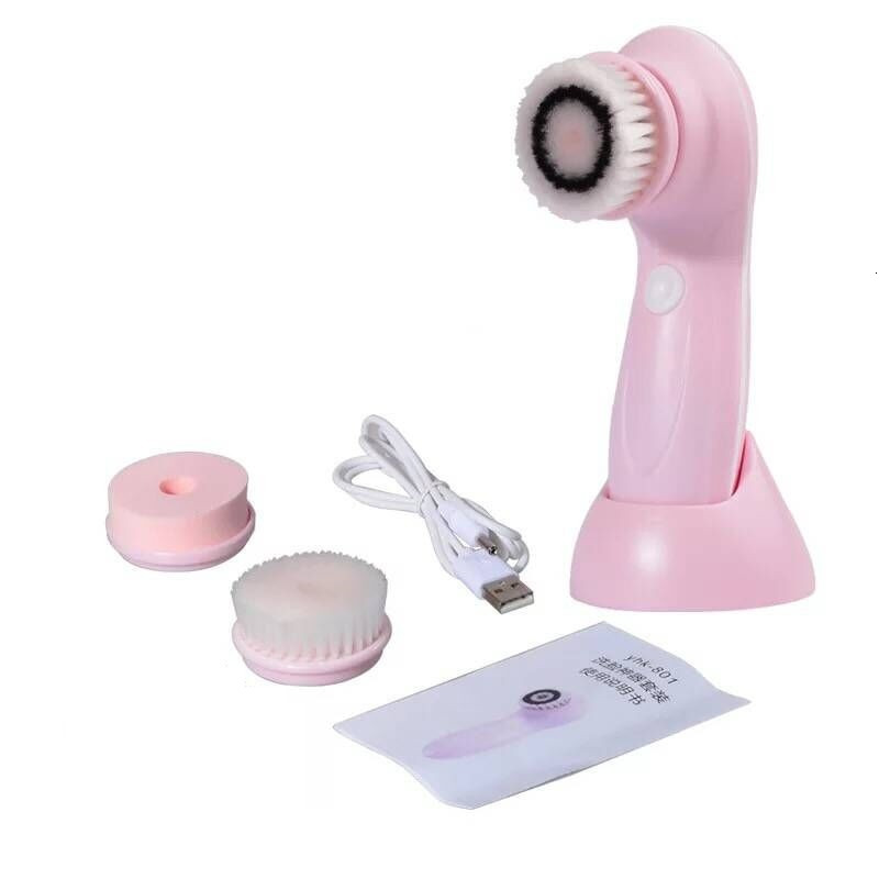 Cleaning Tools Accessories Face Cleansing Brush Silicone Brush Electric Wash Face Machine Deep Cleaning Pore Skin Care Face Massage Brush 230324