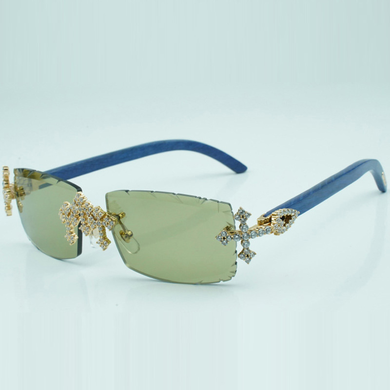 Cross Diamond Buffs Sunglasses rectangle sunglasses 3524031 with Natural Pure Blue Wood Legs and 57mm Cut Lenses
Cross Diamond Buffs Sunglasses rectangle sunglasses 3524031 with Natural Pure Blue Wood Legs and 57mm Cut Lenses