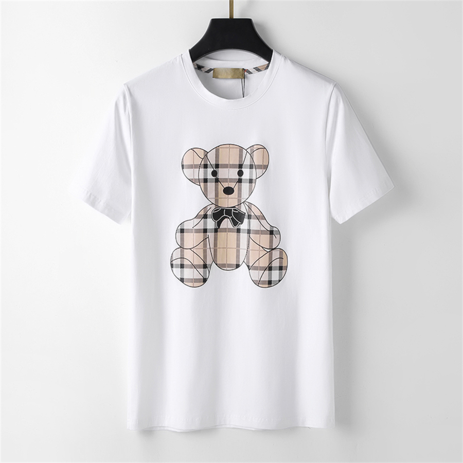 Fashion designer Men's Tee shirts black and white Beige Bear plaid stripe stitching brand casual 100% cotton anti-wrinkle slim letter chain print couple large size3XL
Fashion designer Men's Tee shirts black and white Beige Bear plaid stripe stitching brand casual 100% cotton anti-wrinkle slim letter chain print couple large size3XL