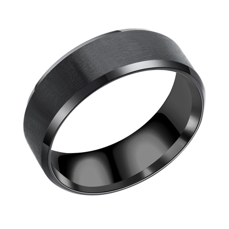 316L Stainless Steel Ring for Men Women Gold Silver Black Frosted Titanium Rings Promotion Jewelry Gift Party Wedding Anniversary Accessory Wholesale