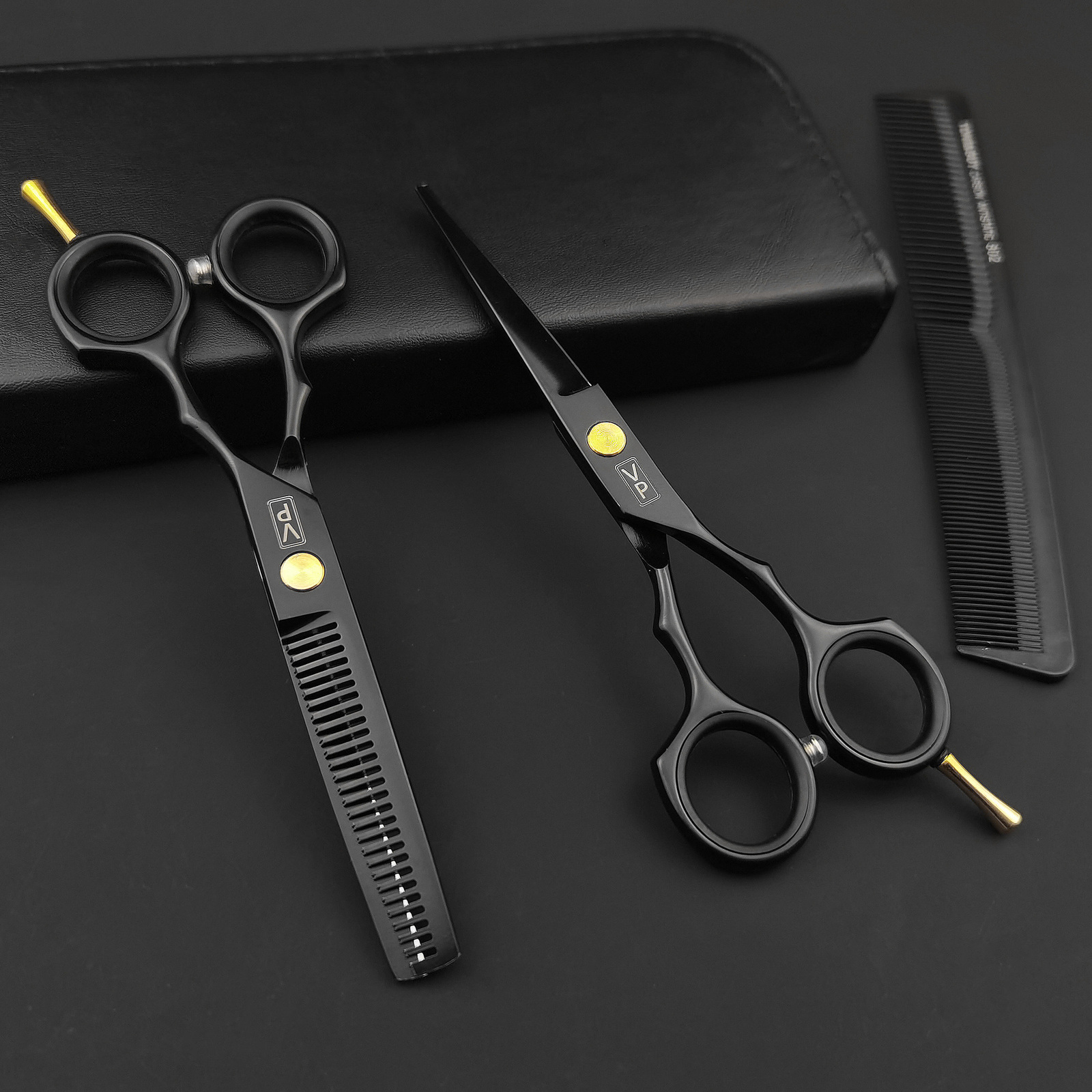 Hair Scissors 55'' Professional Barber dressing Accessories dresser's Scissor Set 230325