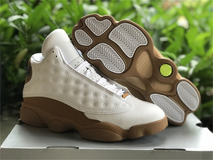 Running Shoes Basketball &sandals Air 13 13s Wheat White Gold Yellow Sports Original 40-47.5 Real Fiber