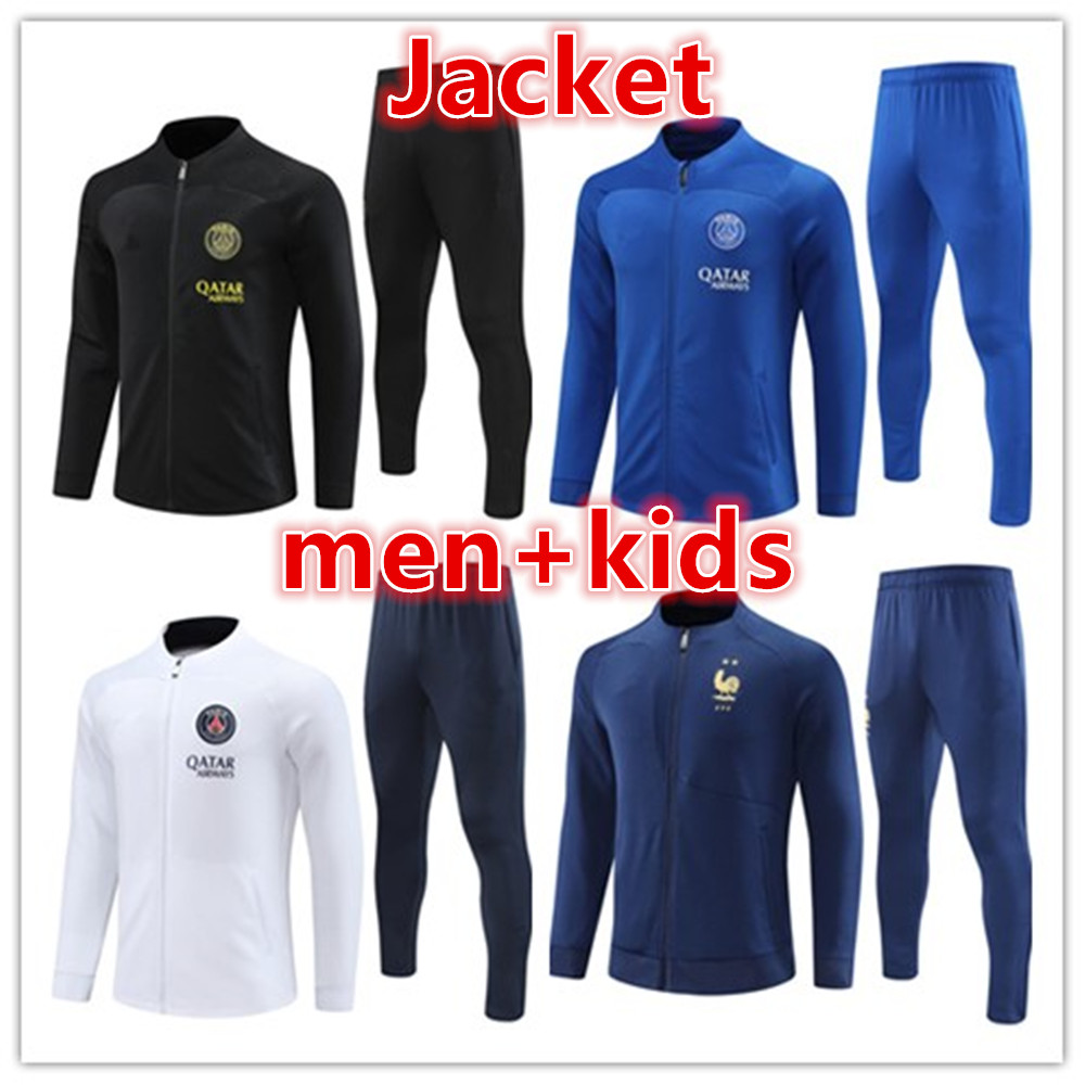 2022 2023 PSGs adult tracksuit long zipper jacket kit Survetement 22 23 psgs chandal futbol MBAPPE football jackets tracksuits soccer training suit men kids set
2022 2023 PSGs adult tracksuit long zipper jacket kit Survetement 22 23 psgs chandal futbol MBAPPE football jackets tracksuits soccer training suit men kids set