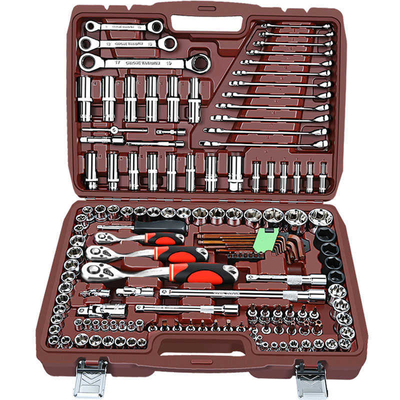 Socket wrench ratchet auto repair Auto repair repair special vehicle tool set combination set complete
Socket wrench ratchet auto repair Auto repair repair special vehicle tool set combination set complete
