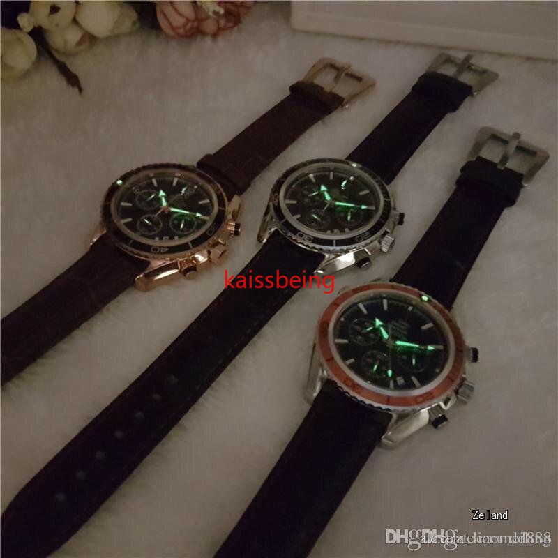 

All Subdials Work leiseure Mens women Stainless Steel Quartz Wristwatch Stopwatch watch Watch Top relogies for men relojes Best Gift