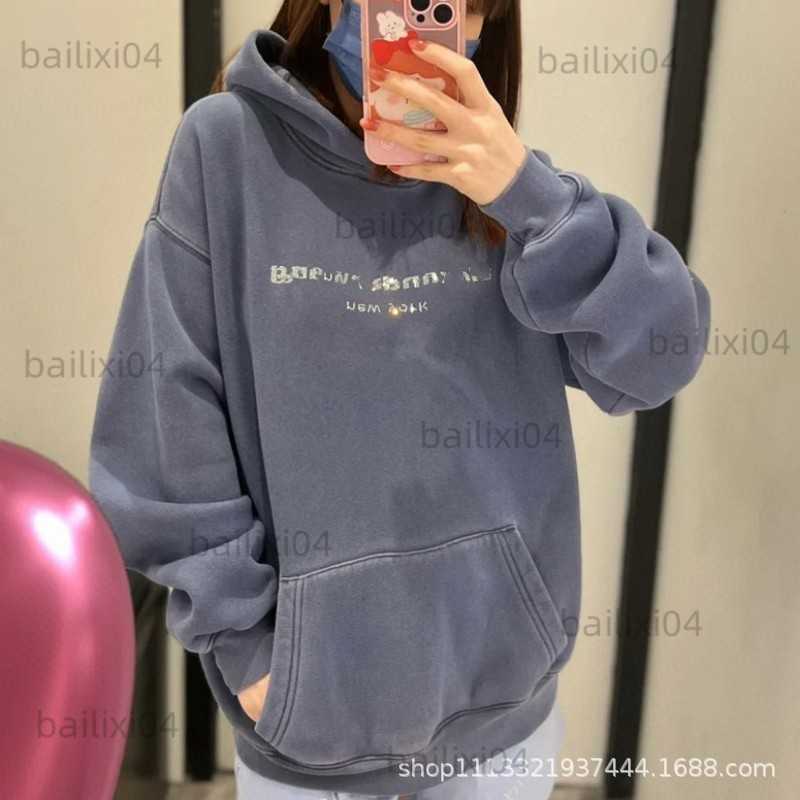 Women' Hoodies Sweatshirts AW wang 23 Spring New Casual Loose Hooded Sweater Female Letter Hot Diamond Unisex Top T230325, Sand wash haze blue
Women' Hoodies Sweatshirts AW wang 23 Spring New Casual Loose Hooded Sweater Female Letter Hot Diamond Unisex Top T230325, Sand wash haze blue