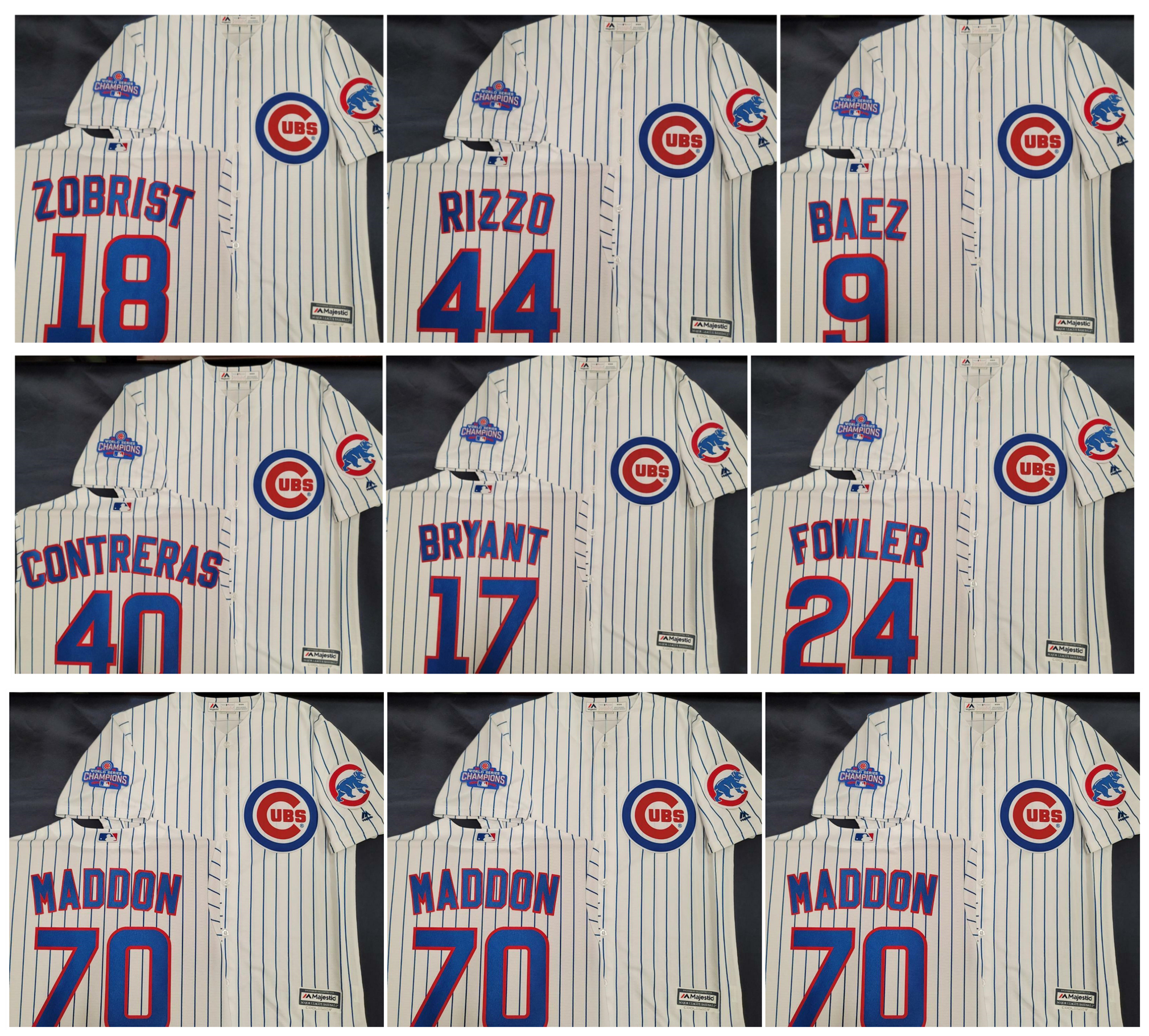 Cubs ANTHONY RIZZO Baseball Jersey Chicago 2016 World Series BEN ZOBRIST JAVIER BAEZ WILLSON CONTRERAS DEXTER FOWLER JOE MADDON KRIS BRYANT Size S-4XL, As pic
Cubs ANTHONY RIZZO Baseball Jersey Chicago 2016 World Series BEN ZOBRIST JAVIER BAEZ WILLSON CONTRERAS DEXTER FOWLER JOE MADDON KRIS BRYANT Size S-4XL, As pic