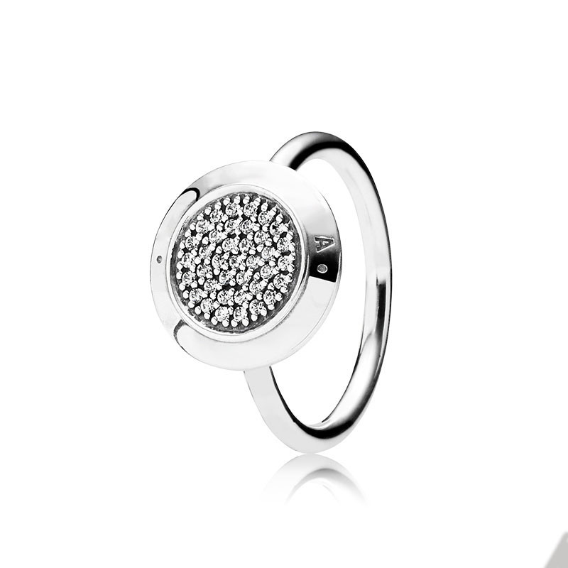 925 Sterling Silver Pave Ring CZ Diamond Wedding Party Jewelry For Women Girlfriend Gift Classic Rings Set with Retail Box