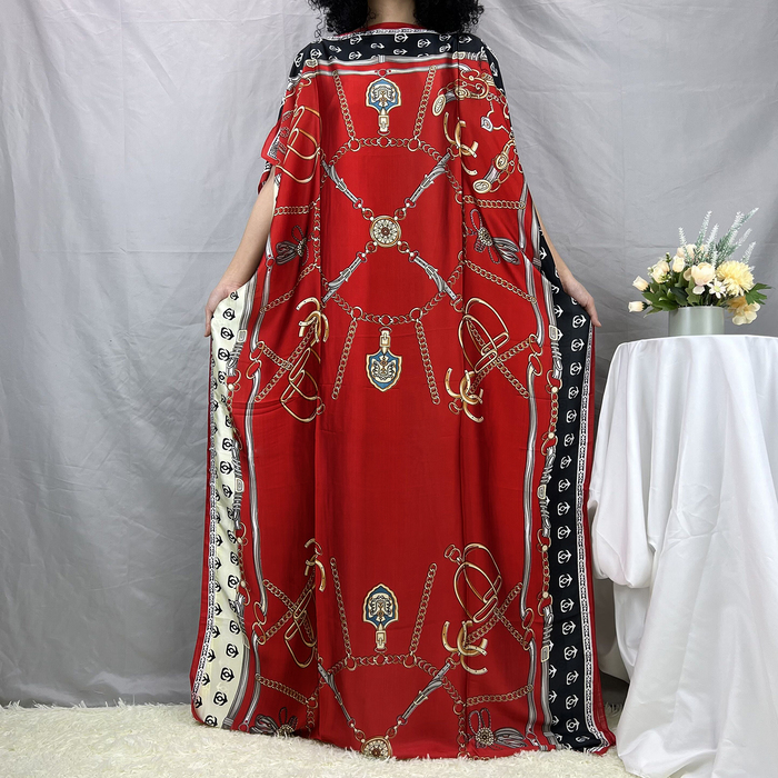 Ethnic Clothing Style Muslim Abaya Oversize African Women Clothing Dubai Dashiki Free Size Casual Floral Dresses Loose Long Dress Vintage 230325