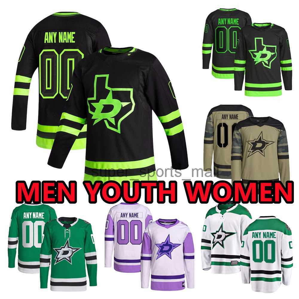 Custom Hockey Jerseys Dallas''Stars''men 91 Tyler Seguin 14 Jamie Benn 20 Ryan Suter 16 Joe Pavelski 63 Evgenii Dadonov 10 Ty Dellandrea 18 Max Domi 12 Radek Faksa, Man (size s-xxxl)
