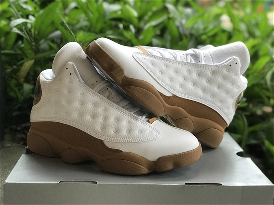 Running Shoes Basketball &sandals Air 13 13s Wheat White Gold Yellow Sports Original 40-47.5 Real Fiber