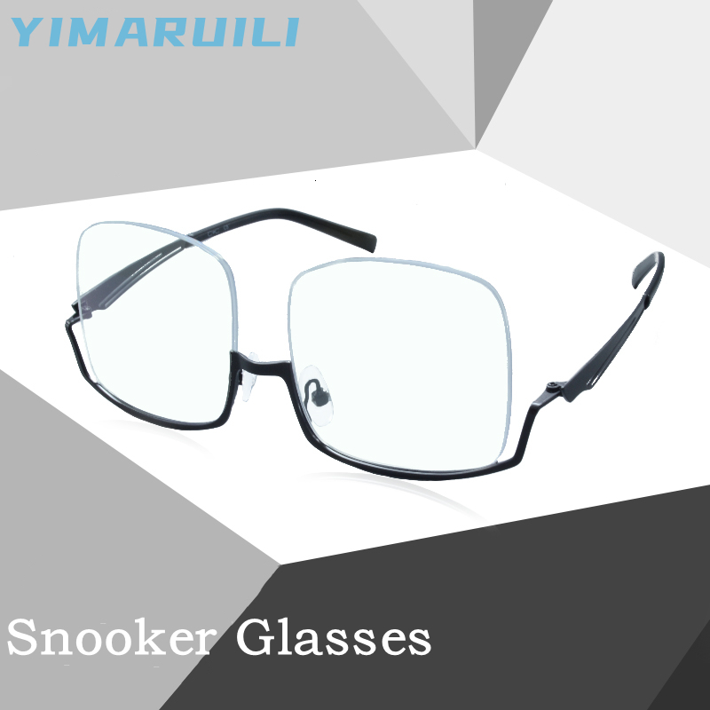 Sunglasses Frames YIMAIRUILI Billiards Nine Ball Snooker Glasses Wide Field of Vision Customized MyopiaHyperopiaAstigmatism Frame YS01 230325