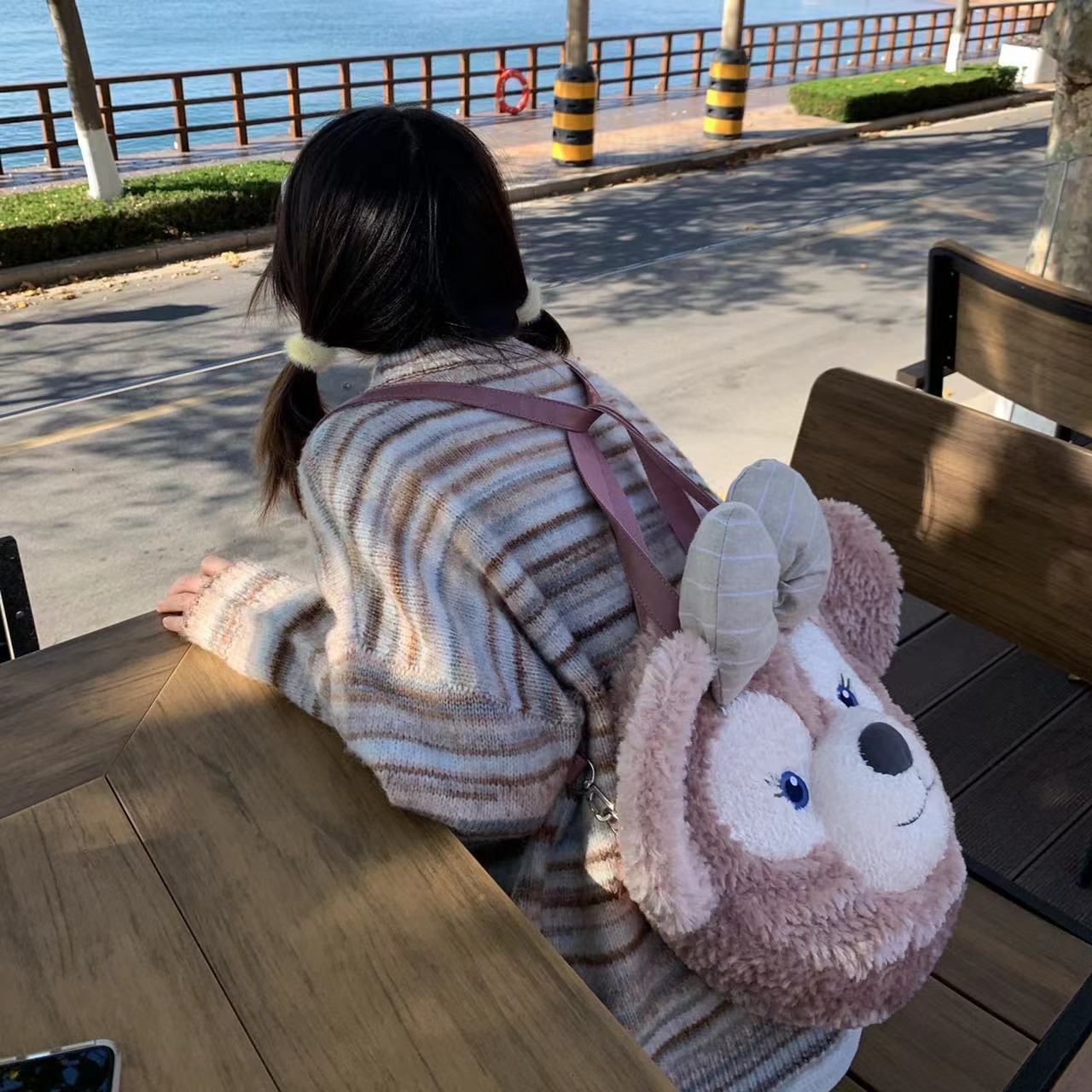 Women's Knits Tees Harajuku Knitted Cardigan Femme Striped Autumn Zipper Y2k Aesthetic Japanese Kawaii Dog Embroidery Womens 230324