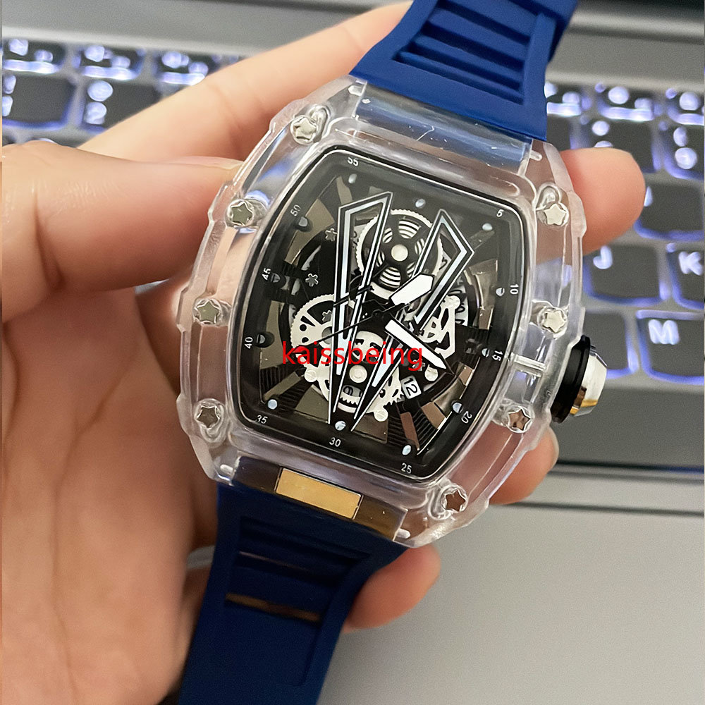 Men's watch transparent hollow design adjustable calendar small movement sports trend watch business quartz women's watch, Box
Men's watch transparent hollow design adjustable calendar small movement sports trend watch business quartz women's watch, Box