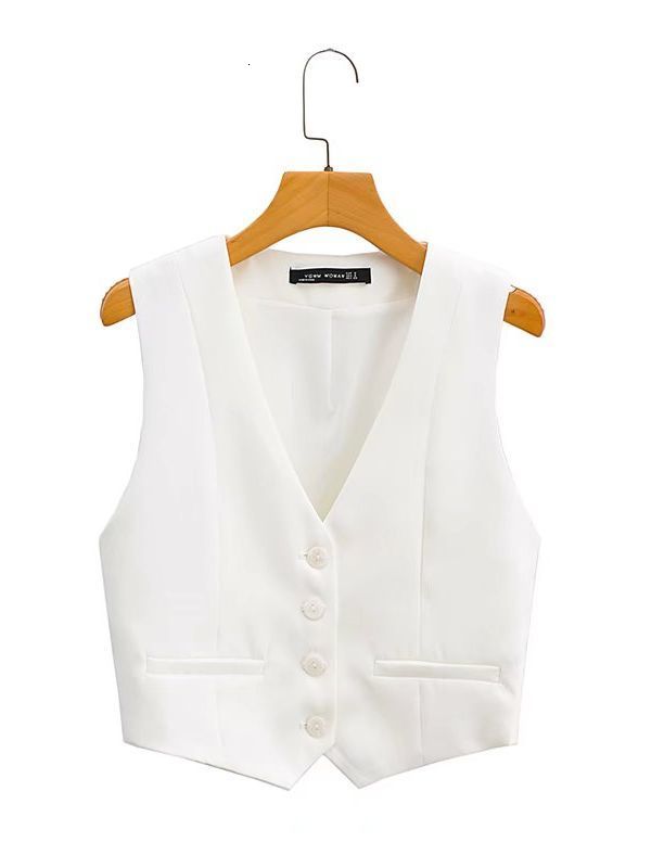 Women's Jackets Zevity Women Fashion V Neck Single Breasted Short Vest Office Lady Sleeveless Chic White Suit Business Slim Waistcoat Tops CT556 230325, Beige
Women's Jackets Zevity Women Fashion V Neck Single Breasted Short Vest Office Lady Sleeveless Chic White Suit Business Slim Waistcoat Tops CT556 230325, Beige