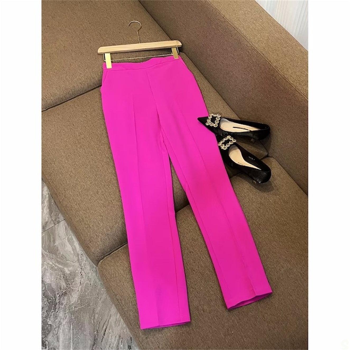 Summer Hot Loose Pants Suits For Wedding Slim Fit Women Sexy Long Sleeve Trousers Set 2 Pieces 6660306