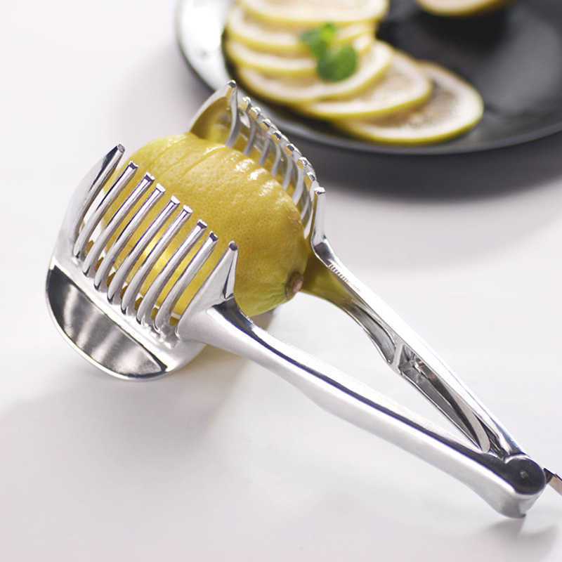 Stainless Steel Lemon Tomato Slicer Clamp Design Vegetable Fruit Cutter Shredders Multifunction Onion Holder Kitchen Accessories
Stainless Steel Lemon Tomato Slicer Clamp Design Vegetable Fruit Cutter Shredders Multifunction Onion Holder Kitchen Accessories