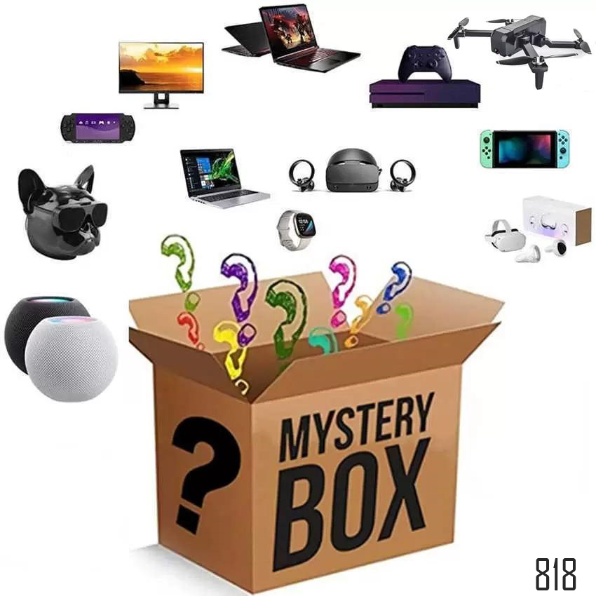 Mystery box electronics random boxes birthday surprise gifts lucky gifts for adults such as Bluetooth speakers Bluetooth headsets drones wat
