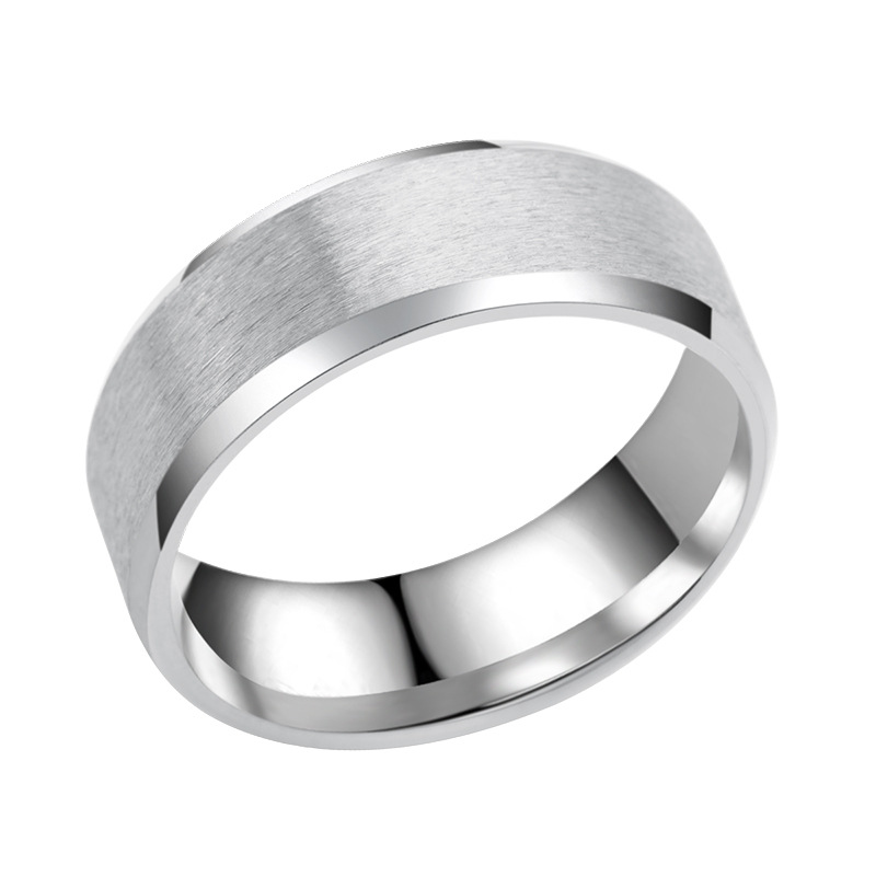 316L Stainless Steel Ring for Men Women Gold Silver Black Frosted Titanium Rings Promotion Jewelry Gift Party Wedding Anniversary Accessory Wholesale