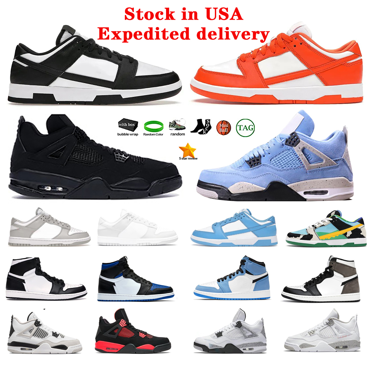 4 Sports basketball shoes panda 1S black cat 12s running shoes men shoes football boots Twist Mens Trainers Sport shoes Sneaker with Box 36-46 in USA, 666
4 Sports basketball shoes panda 1S black cat 12s running shoes men shoes football boots Twist Mens Trainers Sport shoes Sneaker with Box 36-46 in USA, 666