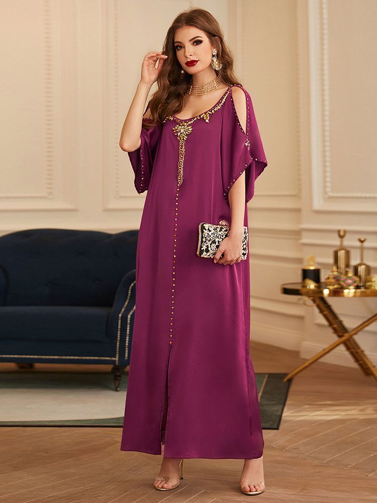 Ethnic Clothing Caftan Marocain De Soiree Kaftan Abaya Dubai Islam Arabic Muslim Dress Robes Djellaba Evening Turkey Dresses For Women Vestidos 230324