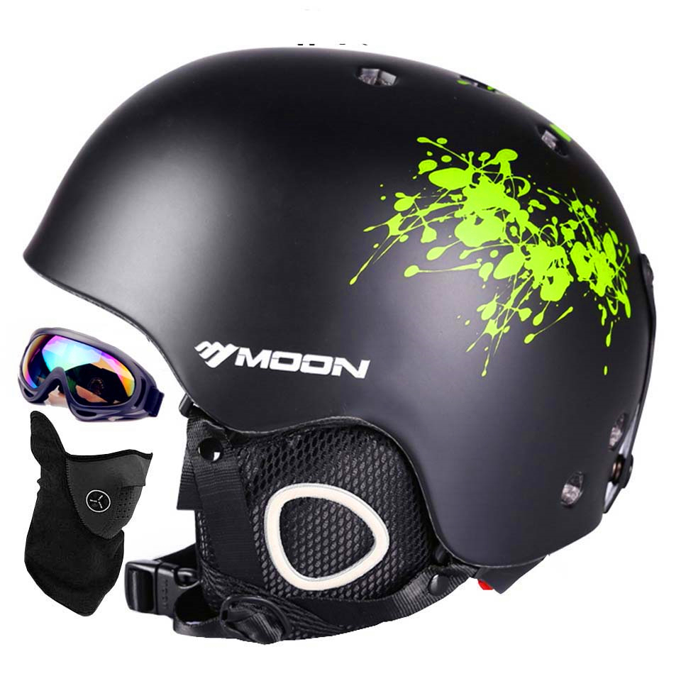 Ski Helmets Man/Women/Kids Ski Helmet Adult Snowboard Helmet Skiing Equipment Goggles Mask And Cover Integrally-molded Safety Skateboard 230324