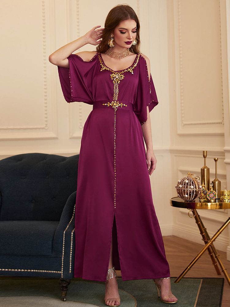 Ethnic Clothing Caftan Marocain De Soiree Kaftan Abaya Dubai Islam Arabic Muslim Dress Robes Djellaba Evening Turkey Dresses For Women Vestidos 230324