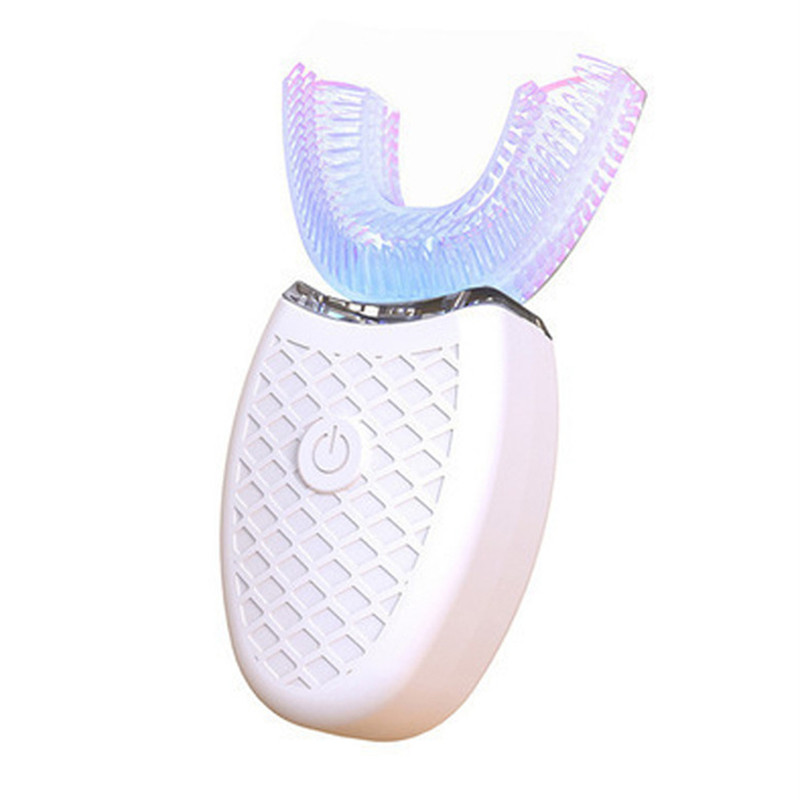 360 Degrees Intelligent Automatic Sonic Electric Toothbrush U Type Tooth Brush USB Charging Tooth Teeth Whitening Blue Light With Retail Box