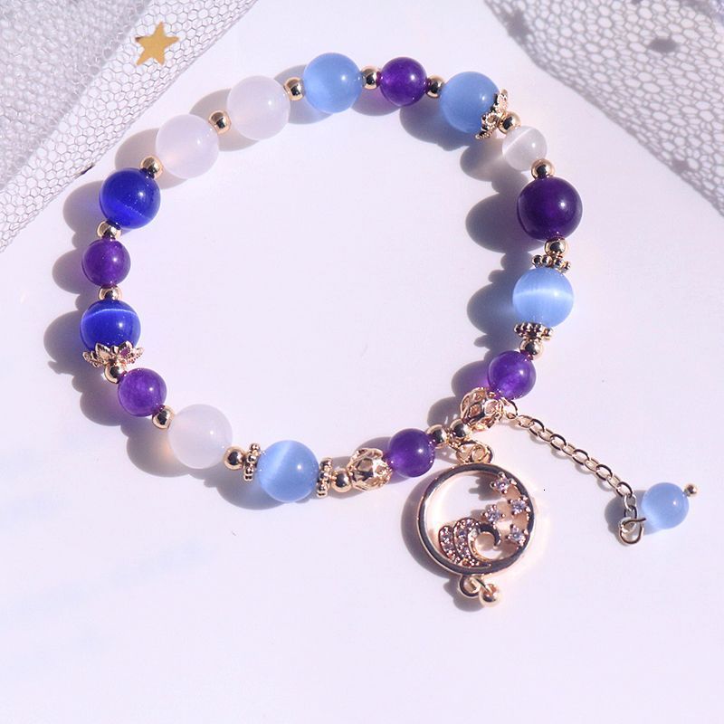 Charm Bracelets Anime Tighnari Nahida Hu Tao Women Bracelet Genshin Impact Woman Fashion Cosplay Crystal Chain Bangles Gifts Armband 230325