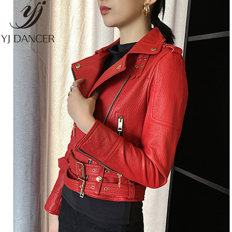 Women's Jackets Special Offer Leather Jacket Female Spring Autumn Short Motorcycle Locomotive Coa NICE0 230324