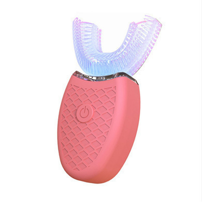 360 Degrees Intelligent Automatic Sonic Electric Toothbrush U Type Tooth Brush USB Charging Tooth Teeth Whitening Blue Light With Retail Box