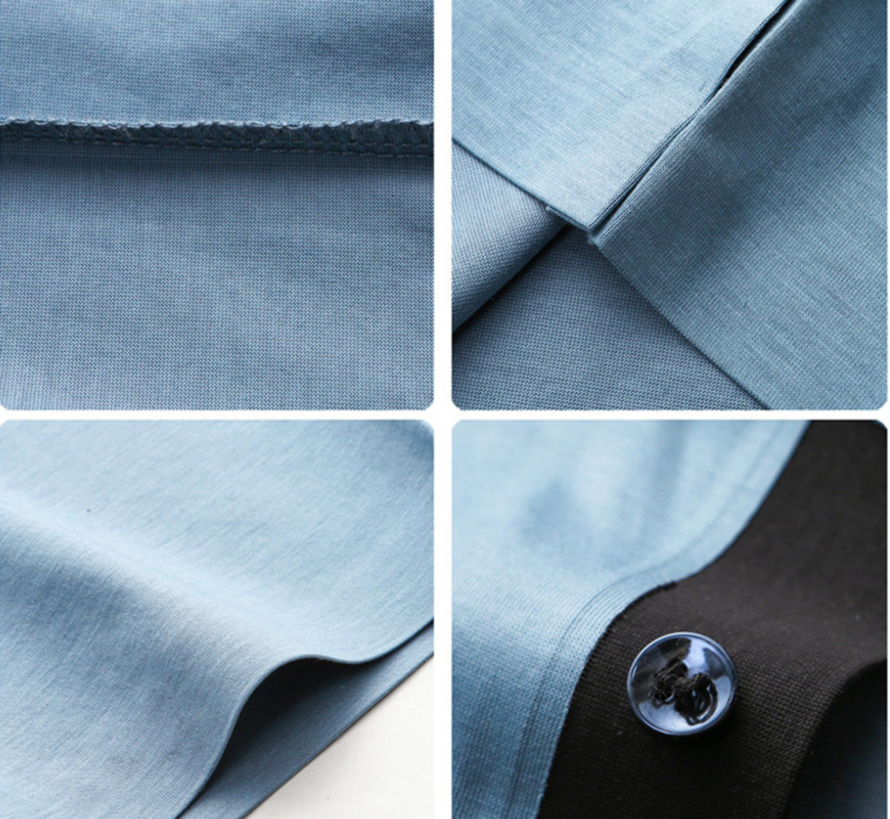 Men's Polos Bamboo Fiber Viscose And Cotton Blend Polo Shirt Men Short Sleeve Collar Seamless T-shirt Summer Thin Lightweight Poloshirt 230325